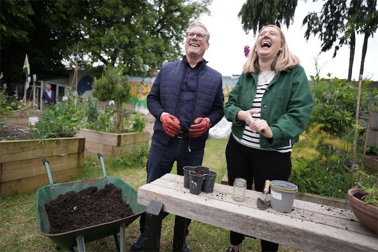 Georgia Gould and Keir Starmer